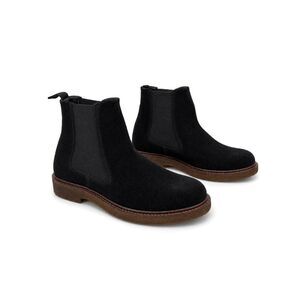 GREATS Mens 7 EU 40 Black Suede Chelsea Boots Pull On Dress Casual Ankle Boots